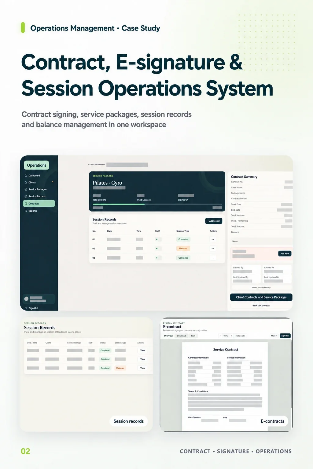 Contract, E-Signature & Class Operations SaaS